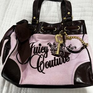 Juicy Couture Pink and Brown Women's Bag